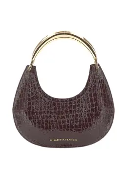 Elisabetta Franchi Hobo crocodile-effect jewel-handle tote bag 31808518