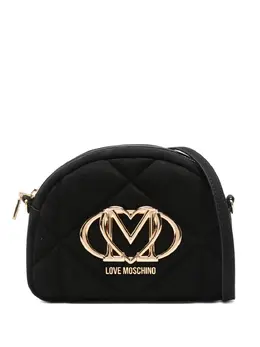 Love Moschino quilted logo-plaque cross body bag 31669623