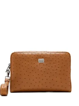 Dolce & Gabbana ostrich-leather clutch bag 26511708