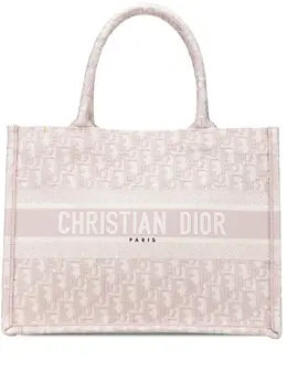 Christian Dior 2021 Medium Oblique Embroidered Canvas Book tote bag 31812892