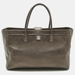 Chanel Metallic Leather XL Executive Cerf Tote 1201010