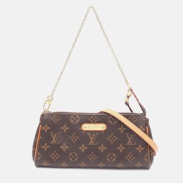 Louis Vuitton Eva Shoulder Bag M95567 Monogram Canvas Leather Brown Used Women 1200316