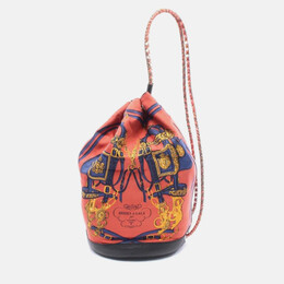 Hermes Sowacool 22 Brides De Gala Multicolor Leather Silk Shoulder Bag 1200227