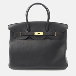 Hermes Birkin 35 Black Leather Bag 1200236