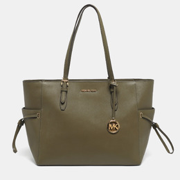 Michael Kors Olive Green Saffiano Leather Large Gilly Tote 1200021