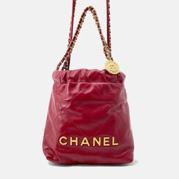 Chanel 22 Mini Red Calfskin Leather Shoulder Bag 1200117