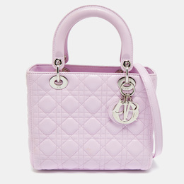 Christian Dior Lilac Cannage Leather Medium Lady Christian Dior Tote 1200019