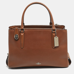 Coach Brown Leather Brooklyn Carryall Satchel 1199994