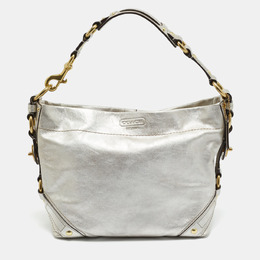Coach Silver Leather Carly Hobo 1199716