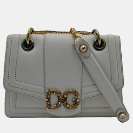 Dolce & Gabbana White Amore Leather DG Amore Bag 1199523