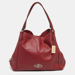 Coach Red Leather Edie Shoulder Bag 1199798