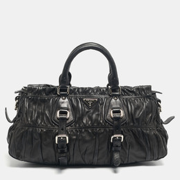 Prada Black Gaufre Leather Tote 1198911