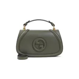 Gucci-Green Blondie Leather Shoulder Bag-Donna 52414878974292