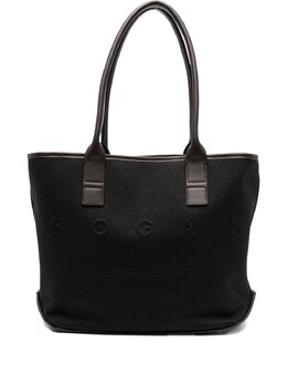 Hogan Hogan Script Small Tote Bag kbw01ta1200uh7012d
