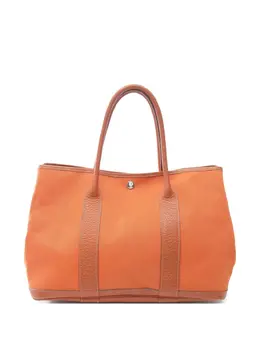 Hermes 2006 Garden Party Orange Brown Tote Bag (31677726)