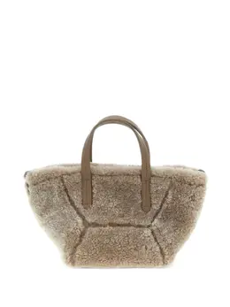 Brunello Cucinelli BC Duo Curly shearling tote bag 31752785