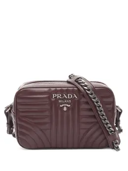 Prada 2010s diagram-quilted chain shoulder bag 31710708