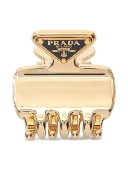 Prada 2020s triangle-logo hair clip 31711750