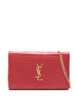 Saint Laurent crocodile-embossed cross-body bag 31761695