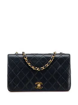 Chanel 2011 CC Quilted Lambskin Full Single Flap crossbody bag 31824937