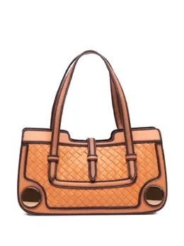 Bottega Veneta 2012-2025 Calfskin Intreccio Border Sphere tote bag 31827316