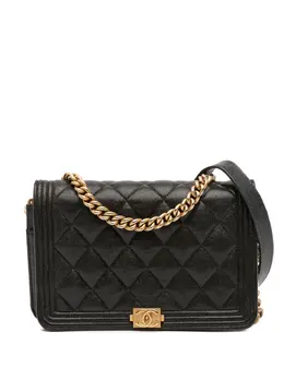 Chanel 2019 Quilted Caviar Boy Wallet on Chain crossbody bag 31827929