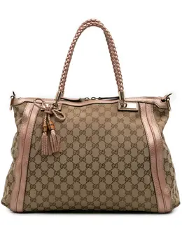 Gucci 2016-2025 Large GG Canvas Bella satchel 31827944
