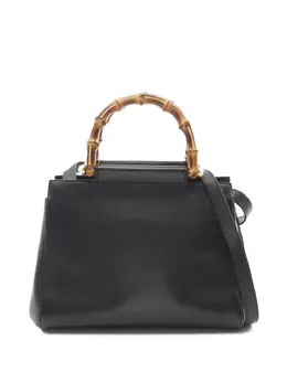 Gucci 2016-2025 Small Leather Bamboo Nymphaea satchel 31819316