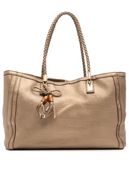 Gucci 2016-2025 Metallic Grained Leather Bella tote bag 31828096