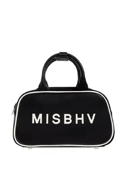 Misbhv logo-plaque top-handle tote bag 31563807