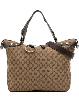 Gucci 2016-2025 Large GG Canvas Icon Bit satchel 31827415