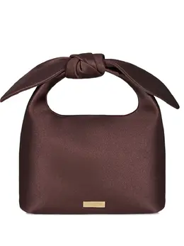 Aquazzura bow-detail satin mini bag 31684270