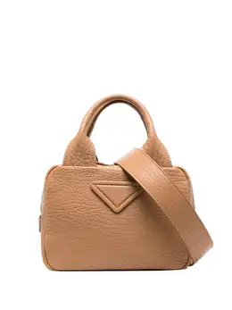Prada small triangle-patch tote bag 19210182