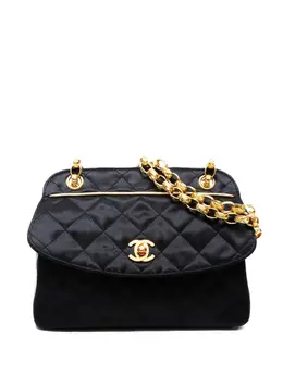 Chanel 1991-1998 satin shoulder bag 31783027
