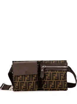 Fendi 2010-2025 Zucca Canvas Double Pocket belt bag 31827236