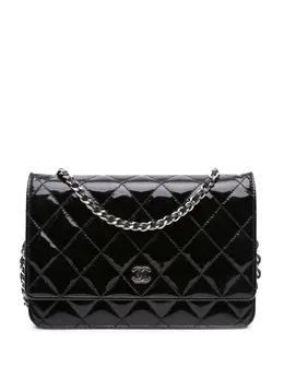 Chanel 2013-2014 CC Quilted Patent Wallet On Chain crossbody bag 31827274