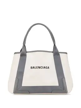 Balenciaga 2020 Canvas Navy Cabas S tote bag 31825246