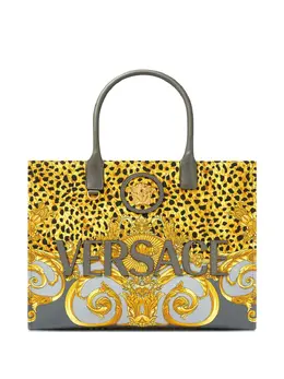 Versace leopard-print baroque tote bag 31127771
