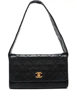 Chanel 1994-1996 diamond-quilting shoulder bag 31806218