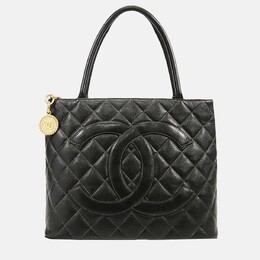 Chanel Black Caviar Medallion Tote 1201781