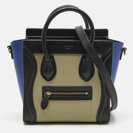 Celine Tricolor Leather Nano Luggage Tote 1201172