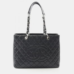Chanel Matelasse GST Black Calfskin Chain Bag SHW 1200205