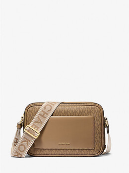 Большая сумка через плечо с фирменным логотипом Maeve Michael Kors, коричневый 32r5g5vc3b | husk