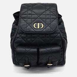 Christian Dior Black Leather Caro Backpack 1201906