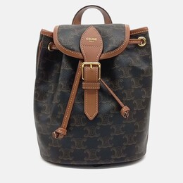 Celine Brown PVC Folco Mini Backpack 1201878