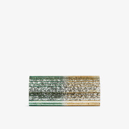 Клатч Jimmy Choo Sweetie с металлическим градиентом, зеленый / золотой r04473003 | light verde/gold