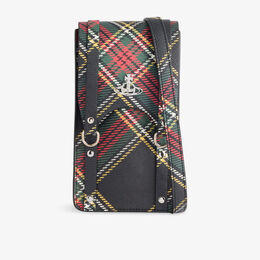 Сумка-кроссбоди Vivienne Westwood Chelsea Tartan, черный / красный r04467142 | aw25-chelsea tartan