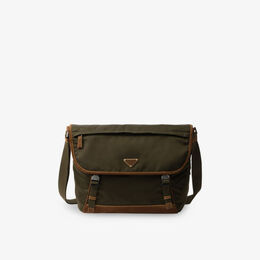 Сумка Prada Re-Nylon через плечо из нейлона и кожи, зеленый r04466681 | green