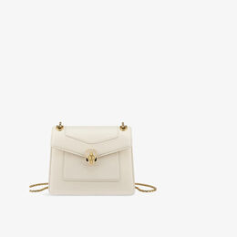 Сумка через плечо Bvlgari вечерняя маленькая кожаная, белый r04451673 | white