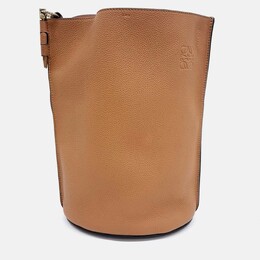 Loewe Brown Leather Gate Anagram Bucket Bag 1201998